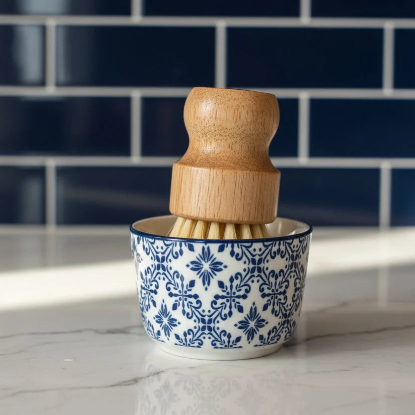 Bourbon Bath Company - Dishwashing Paste and Brush Set