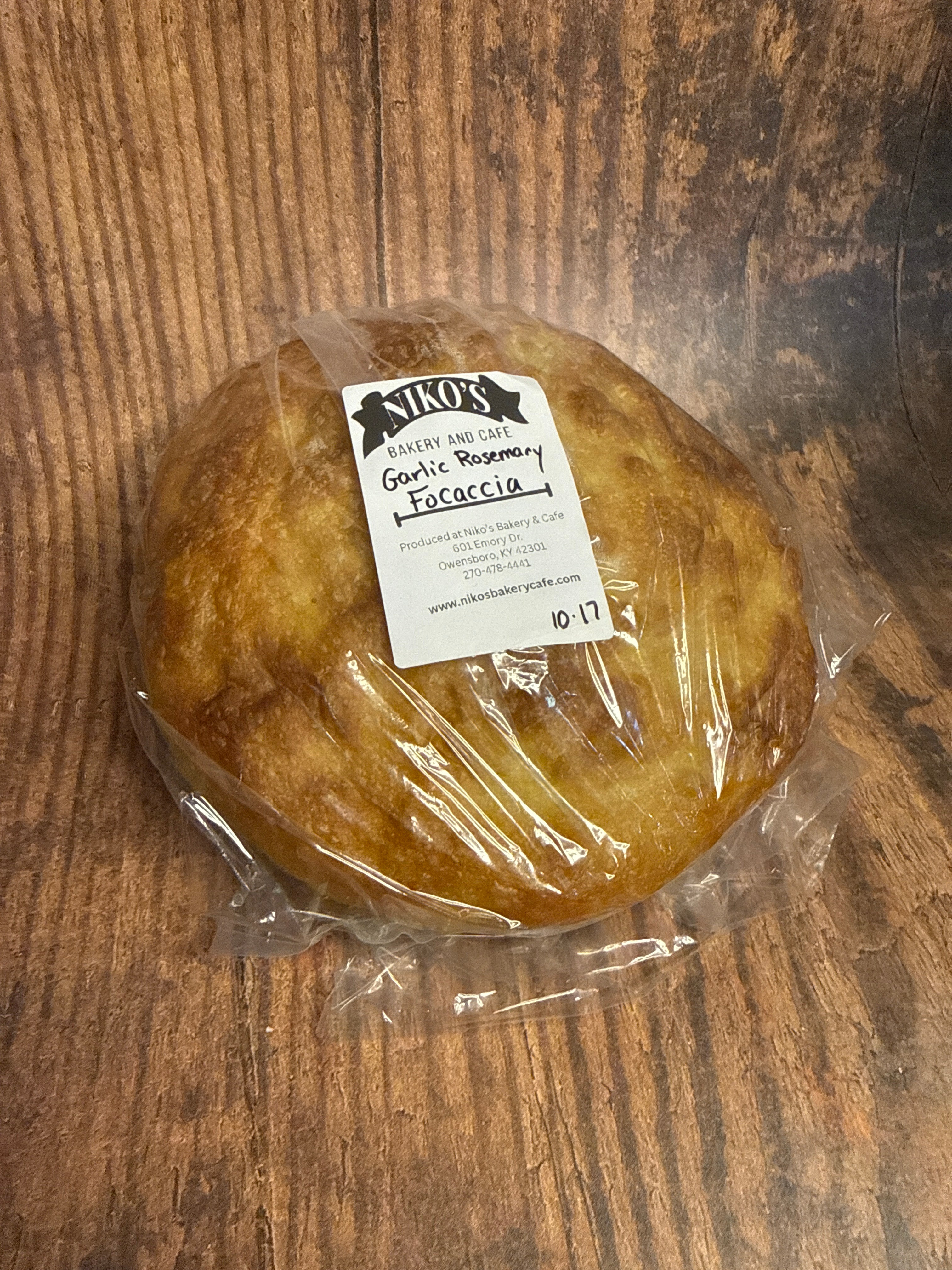 Niko's Focaccia Bread