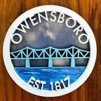 Owensboro Bridge Magnet (Round)