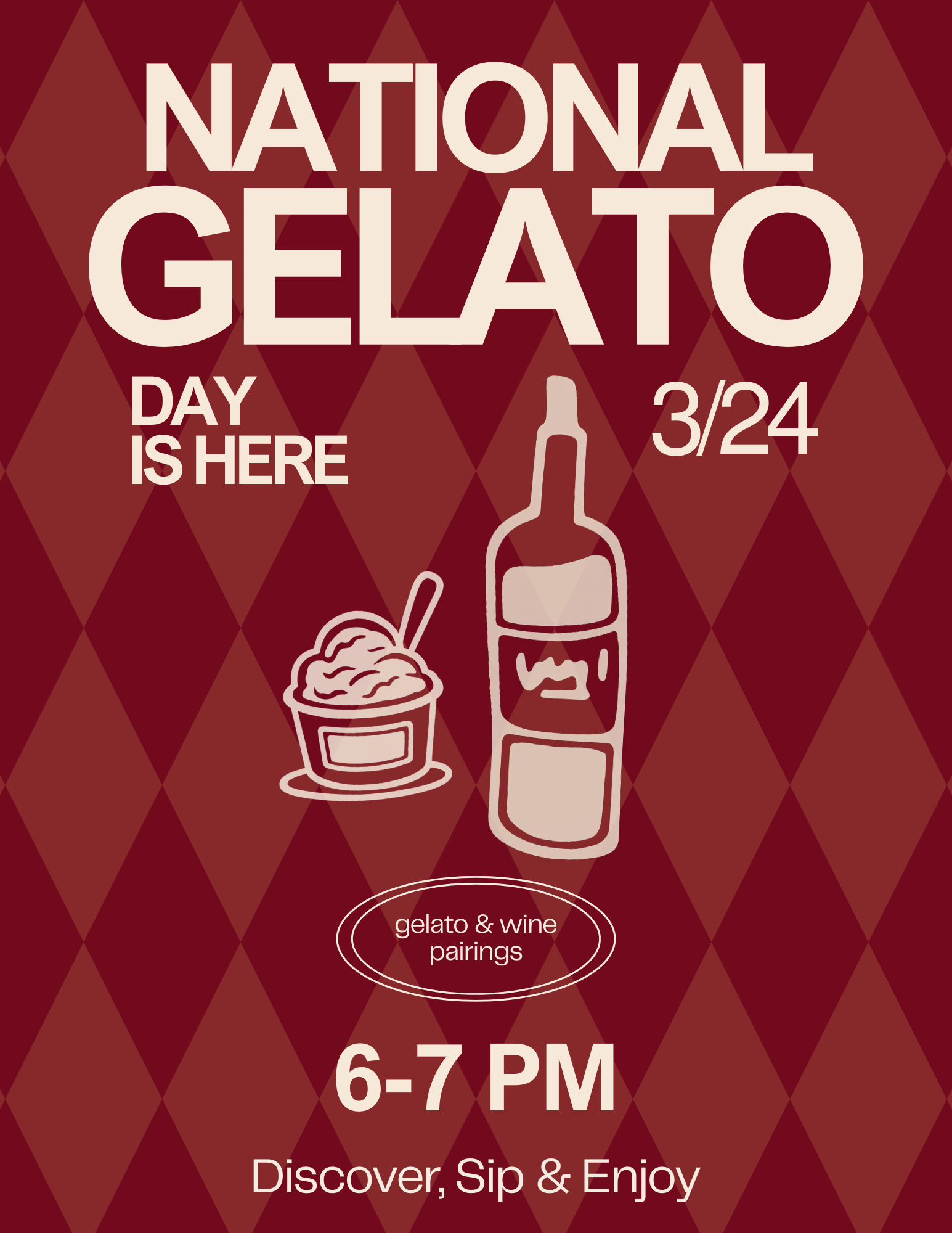 Gelato & Wine Pairings Event