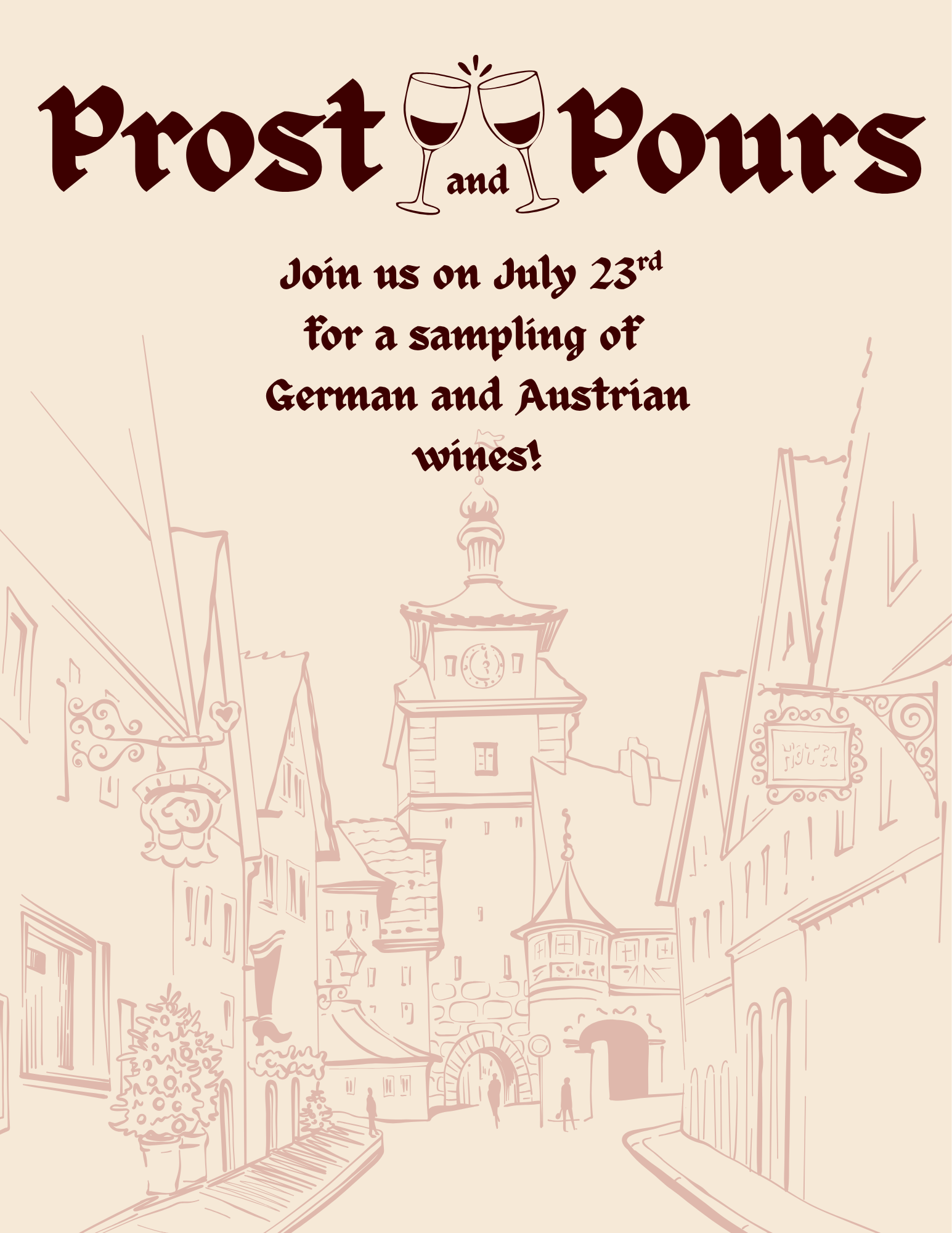 Prost & Pours Wine Tasting Event