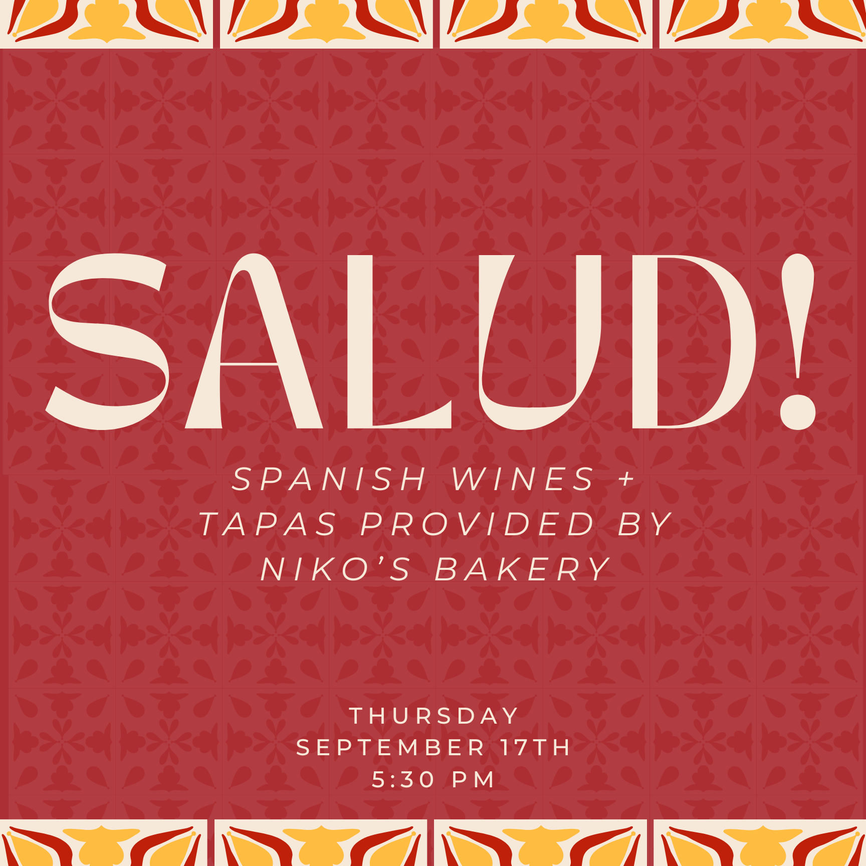 SALUD! Spanish Wines & Tapas
