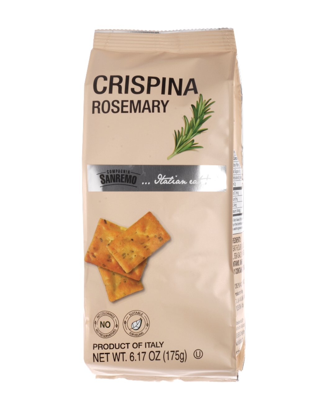 Fine Italian Food - Co. Sanremo Crispina Rosemary, 6oz