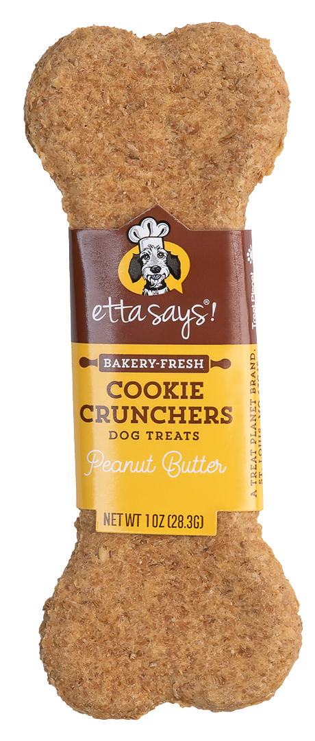 Etta Says! Cookie Crunchers Peanut Butter Dog Treats 24ct