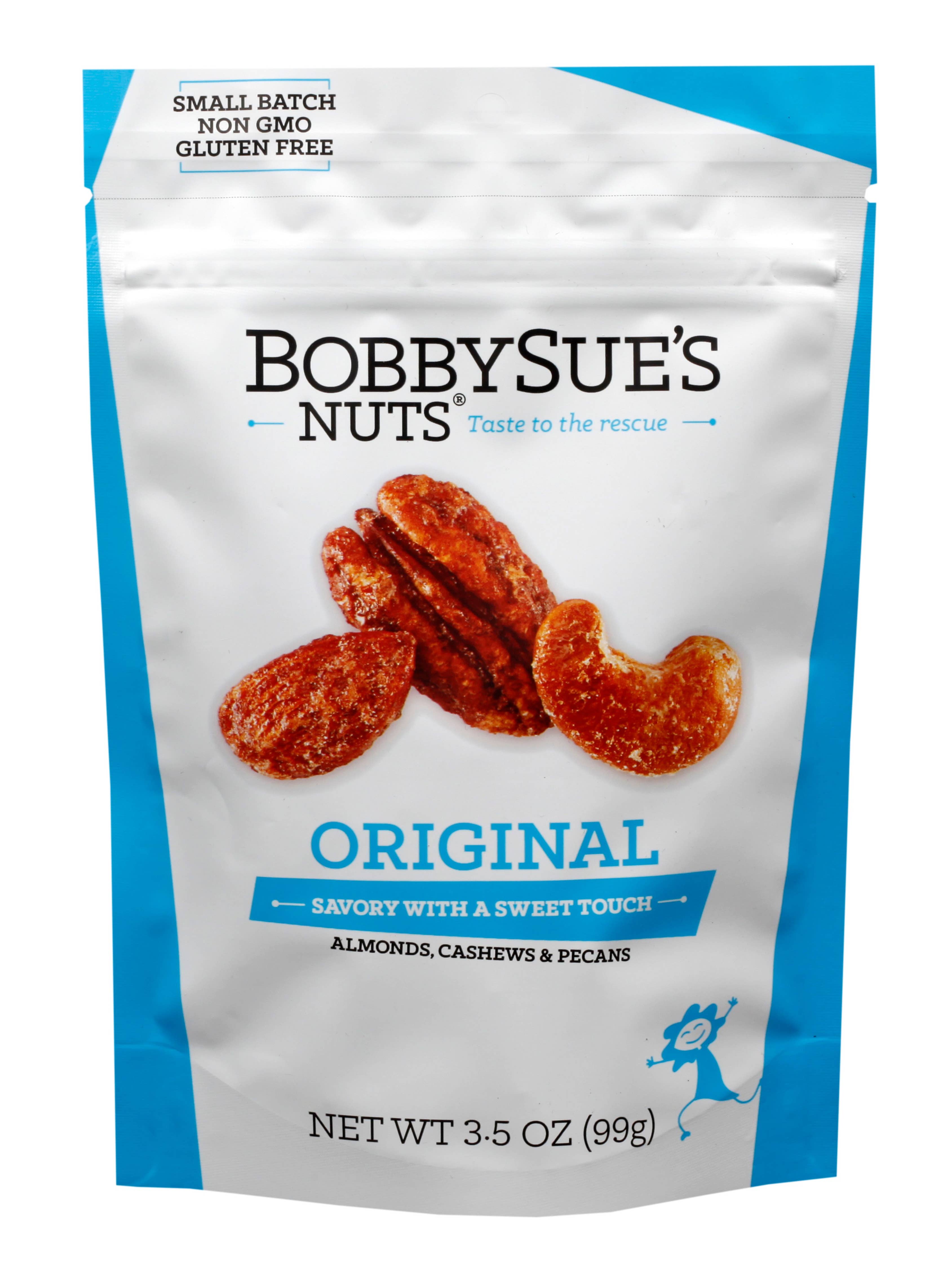 BobbySue's Nuts - Original Nuts 3.5oz Bag
