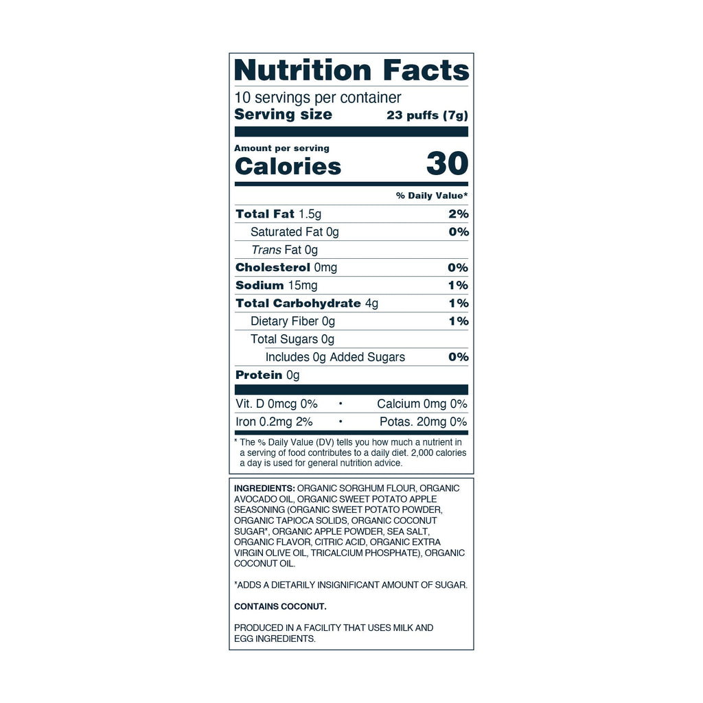 LesserEvil - Lil' Puffs, Sweet Potato Apple Asteroid, 2.5oz