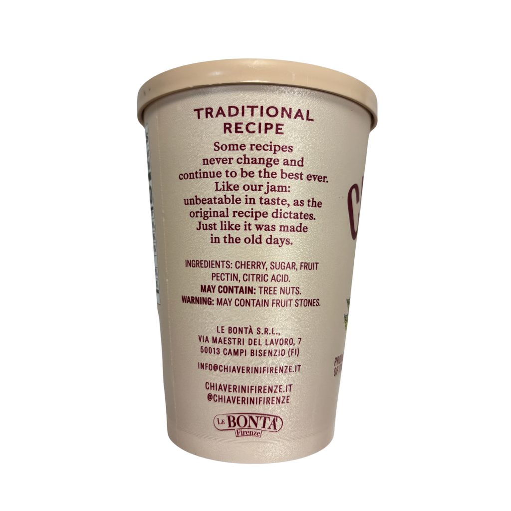 Fine Italian Food - Chiaverini Firenze Cherry Jam, 11.2 oz