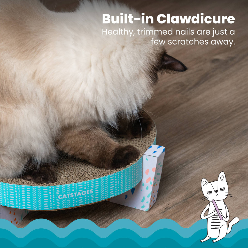 Pet Palette Distribution - Catstages Scratch, Snuggle & Rest Cat Scratcher With Catnip