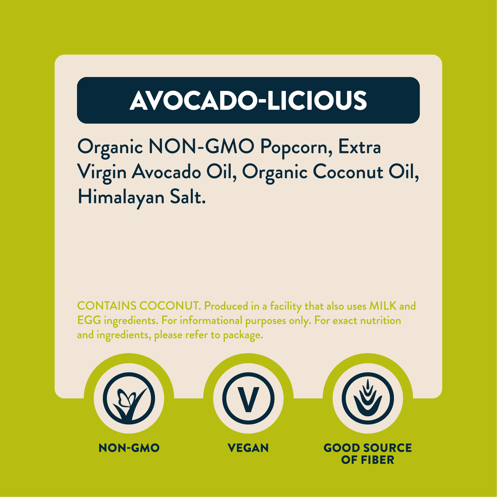 LesserEvil - Organic Popcorn, Avocado-licious 4.6 oz