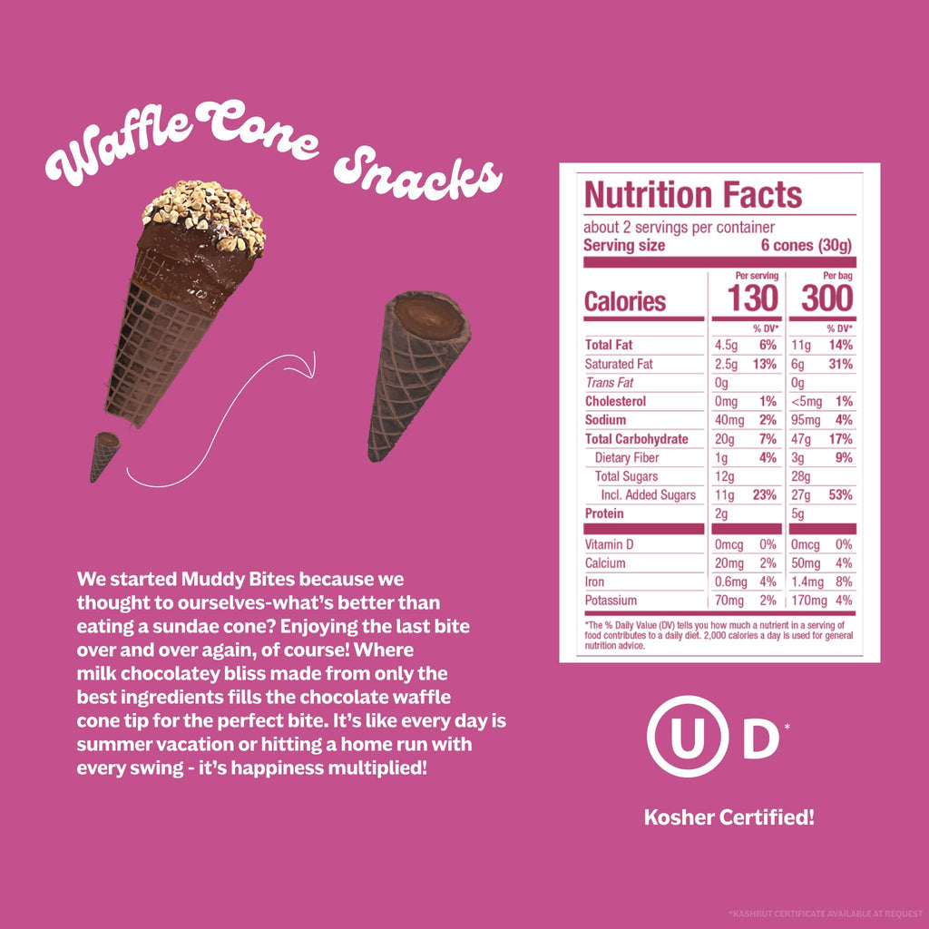 Double Fudge Waffle Cone Snacks