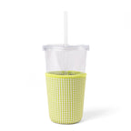 Elyse Breanne Design - Green Gingham Drink Sleeve, Iced Coffee Sleeve