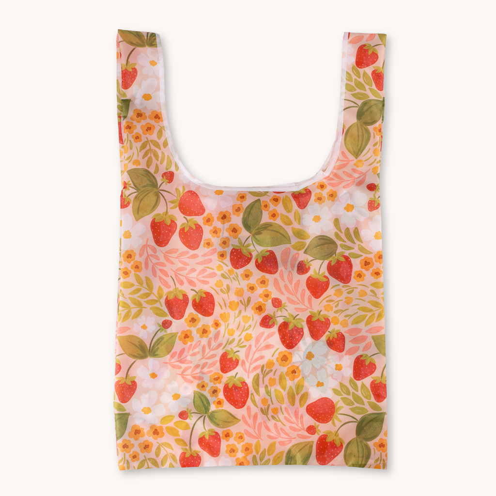 Elyse Breanne Design - Strawberry Patch Reusable Bag