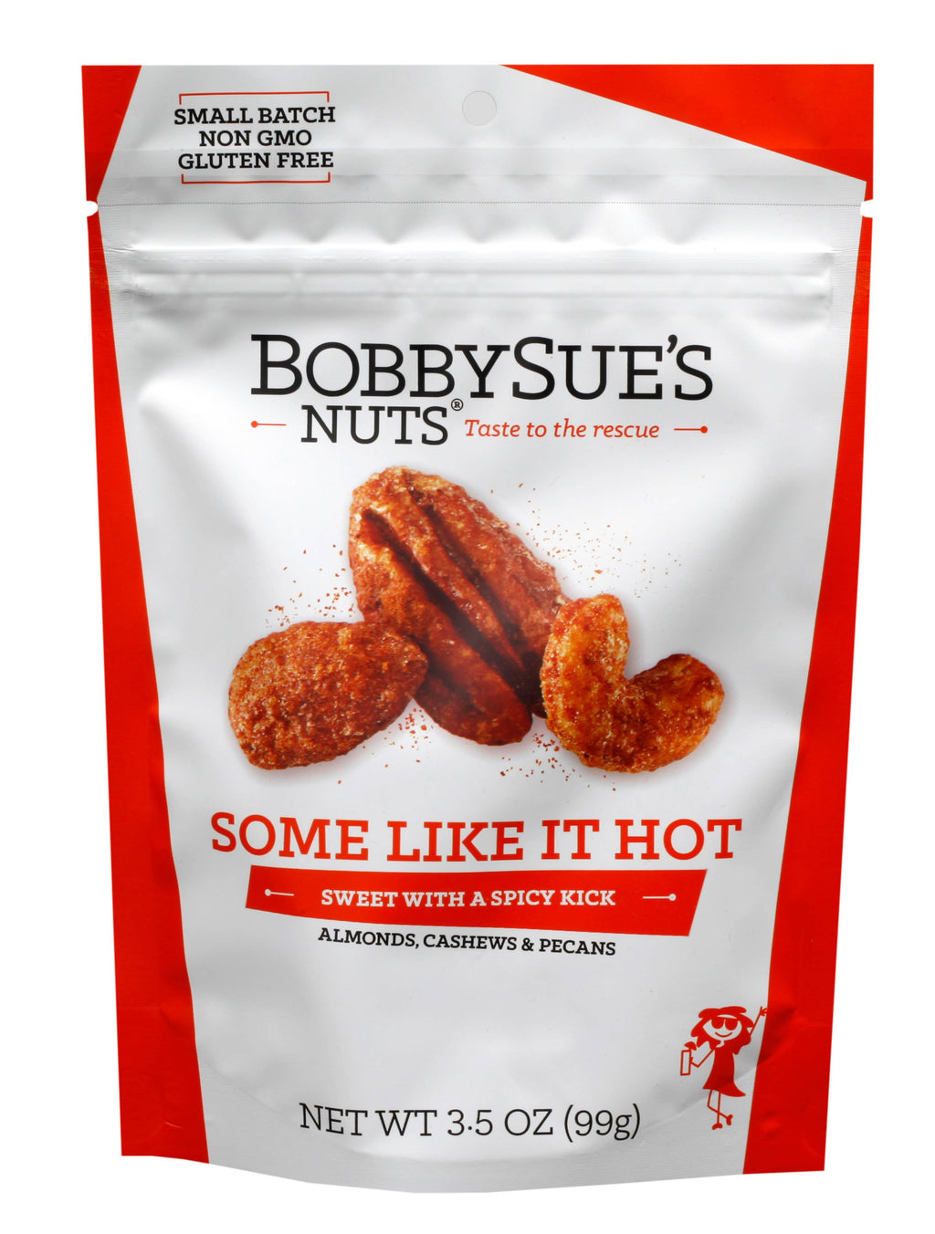 BobbySue's Nuts - Some Like It Hot Nuts 3.5oz Bag