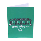 Barrel Down South - And They're Off Derby Horse Racing Greeting Card