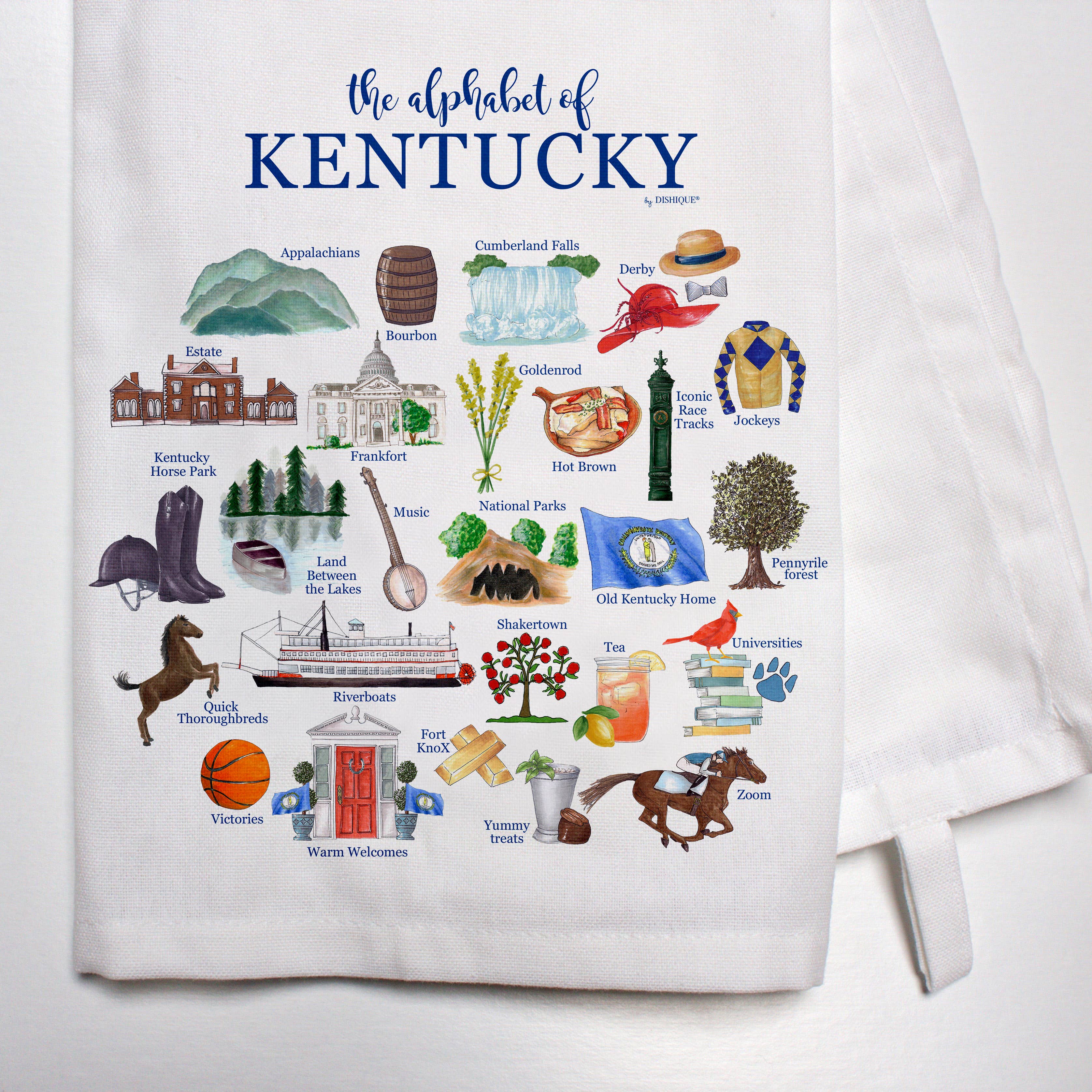 Kentucky Alphabet Bar Towel