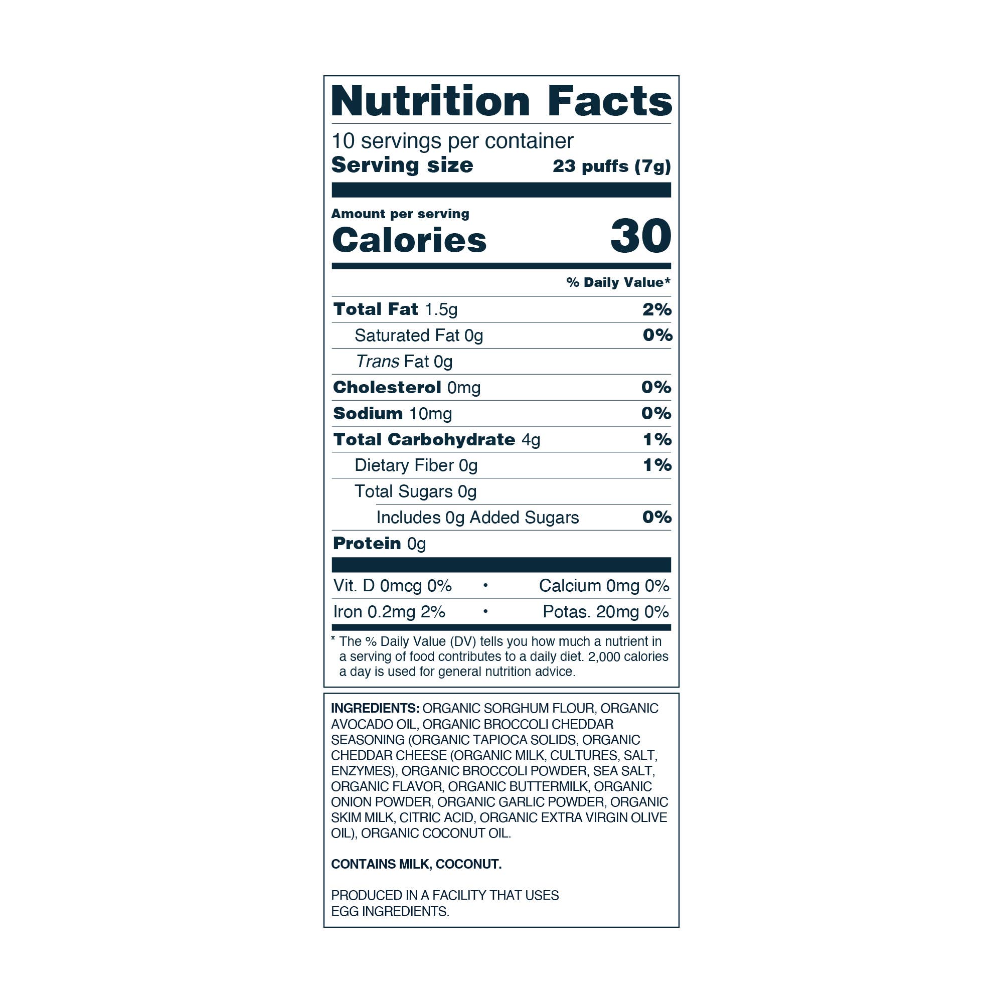 LesserEvil - Lil' Puffs Broccoli Cheddar Blast, 2.5oz