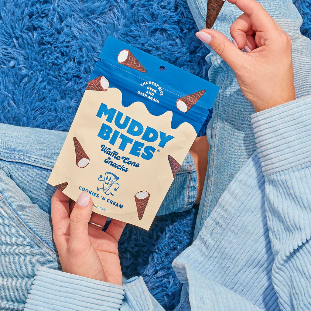 Muddy Bites - Cookies 'N Cream Waffle Cones Snacks