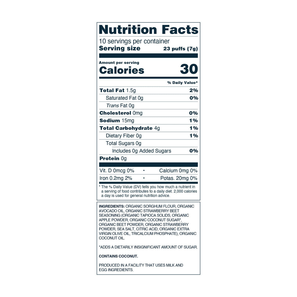 LesserEvil - Lil' Puffs Star-Berry Beet, 2.5oz